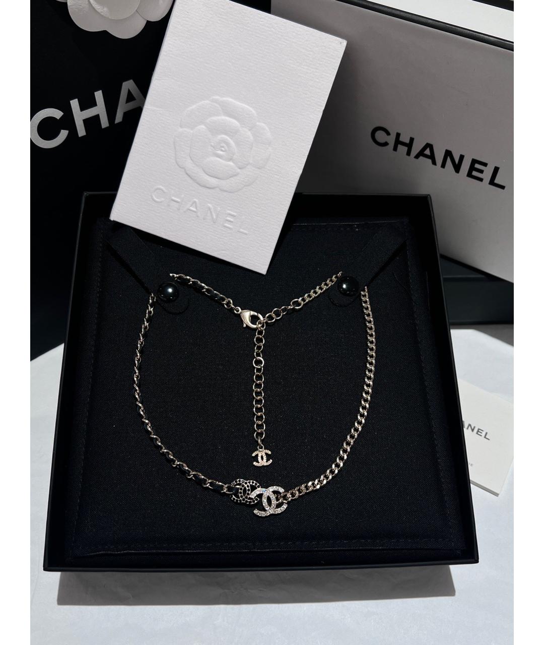 CHANEL Золотое металлическое колье, фото 7