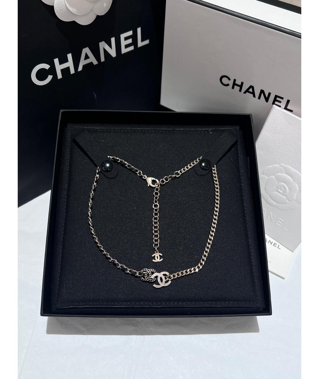 CHANEL Золотое металлическое колье, фото 2