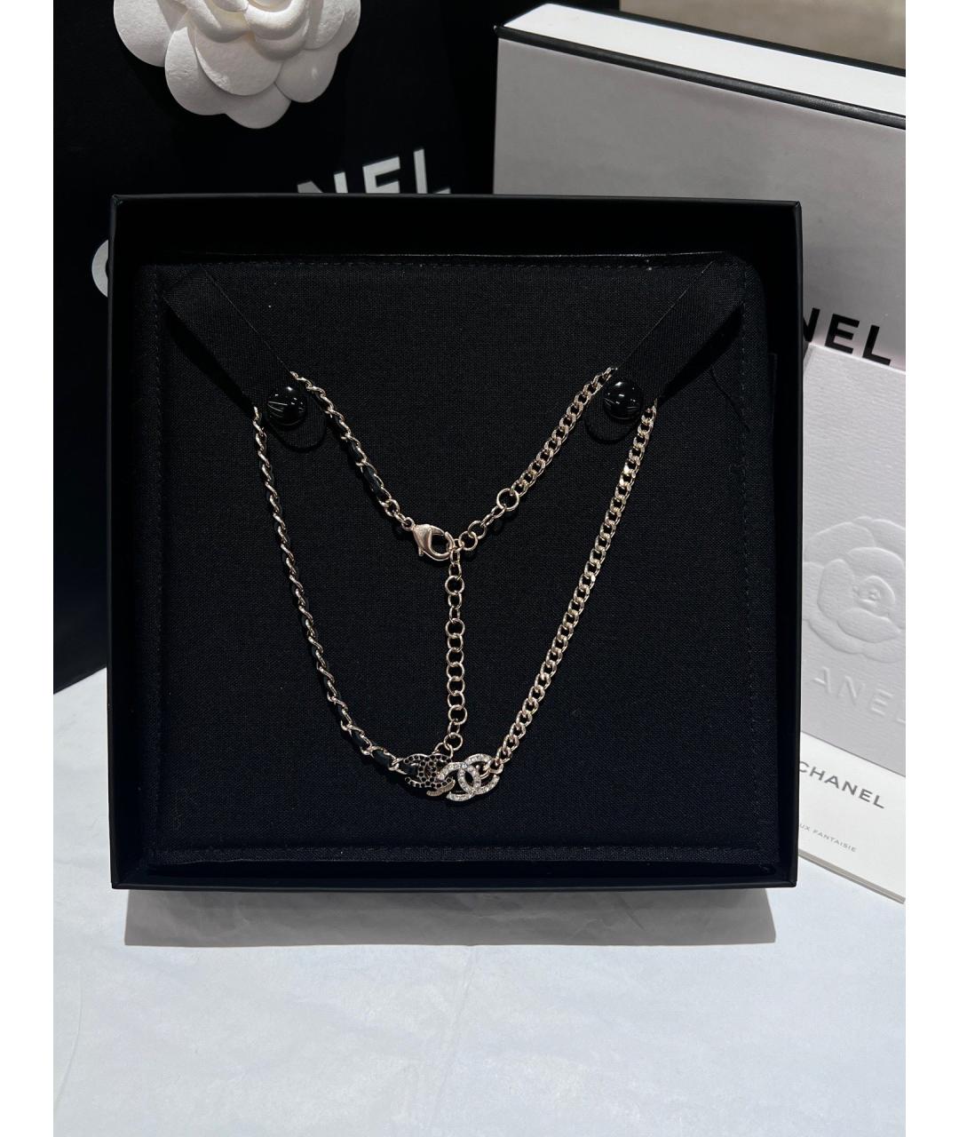 CHANEL Золотое металлическое колье, фото 3