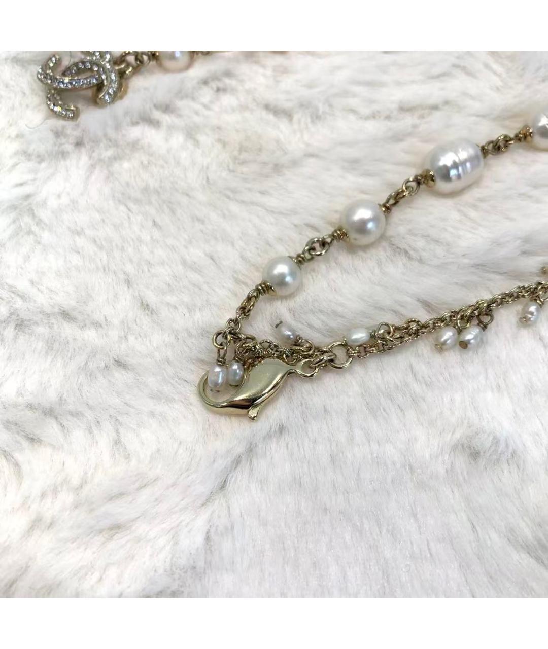 CHANEL Золотое металлическое колье, фото 7