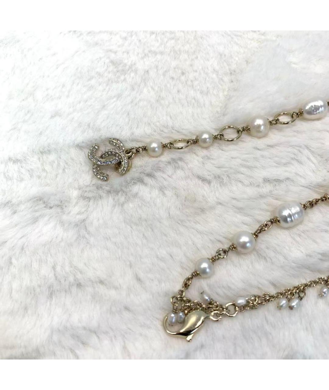 CHANEL Золотое металлическое колье, фото 6