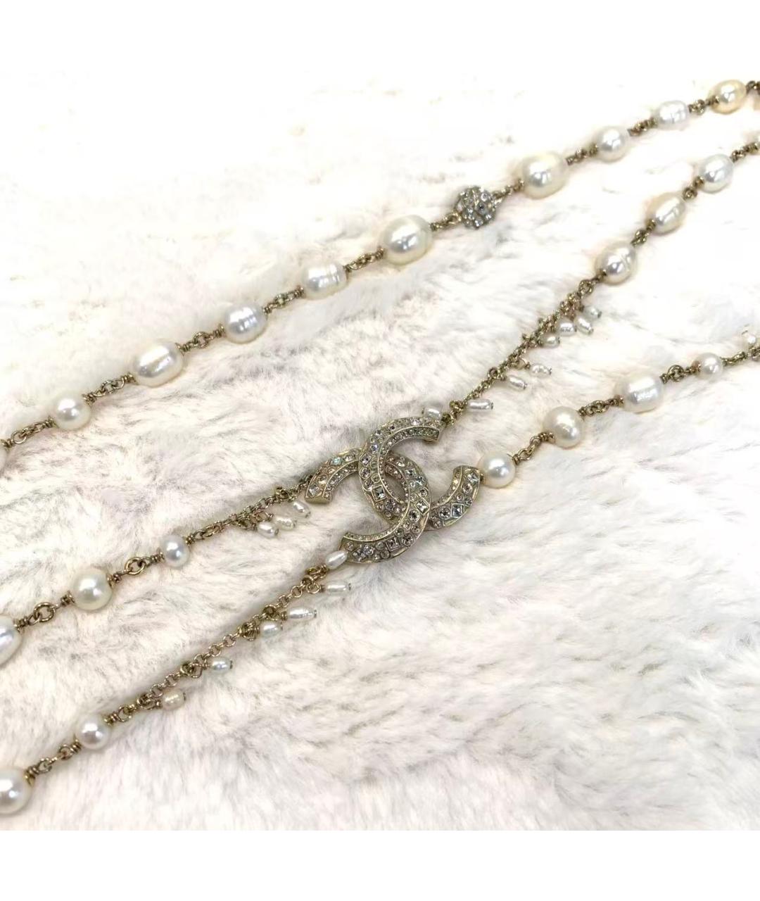 CHANEL Золотое металлическое колье, фото 5