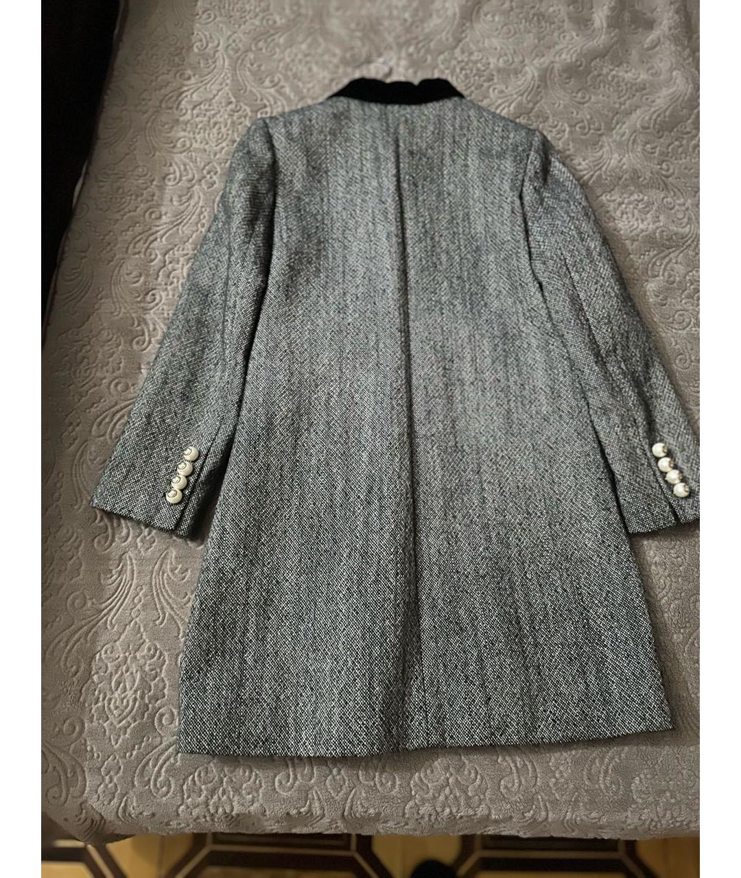 GUCCI Серое шерстяное пальто, фото 2