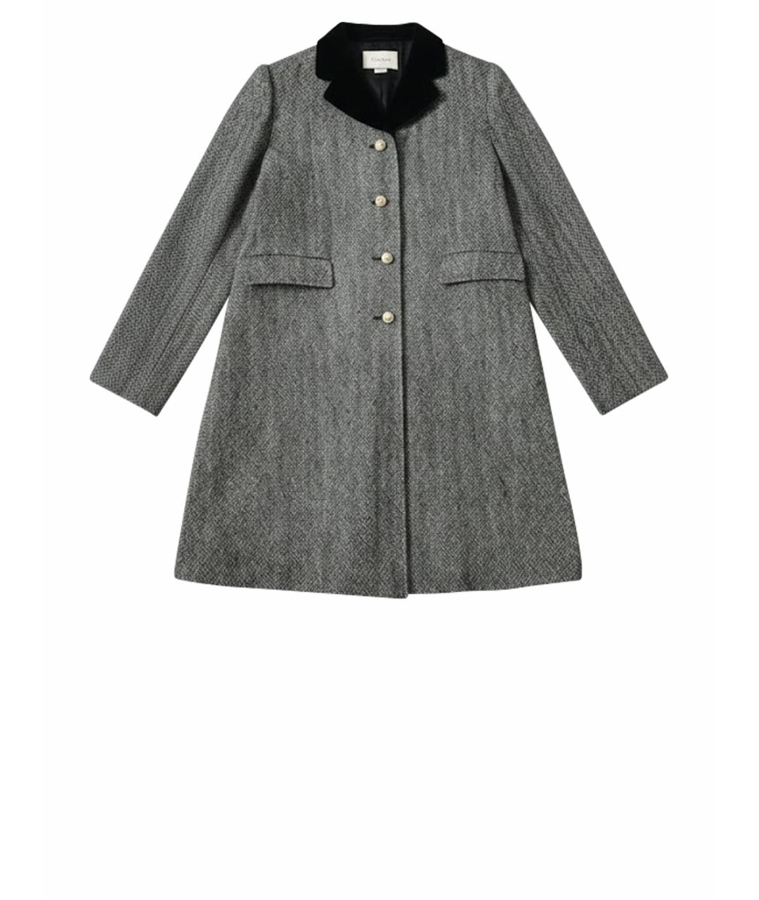 GUCCI Серое шерстяное пальто, фото 1
