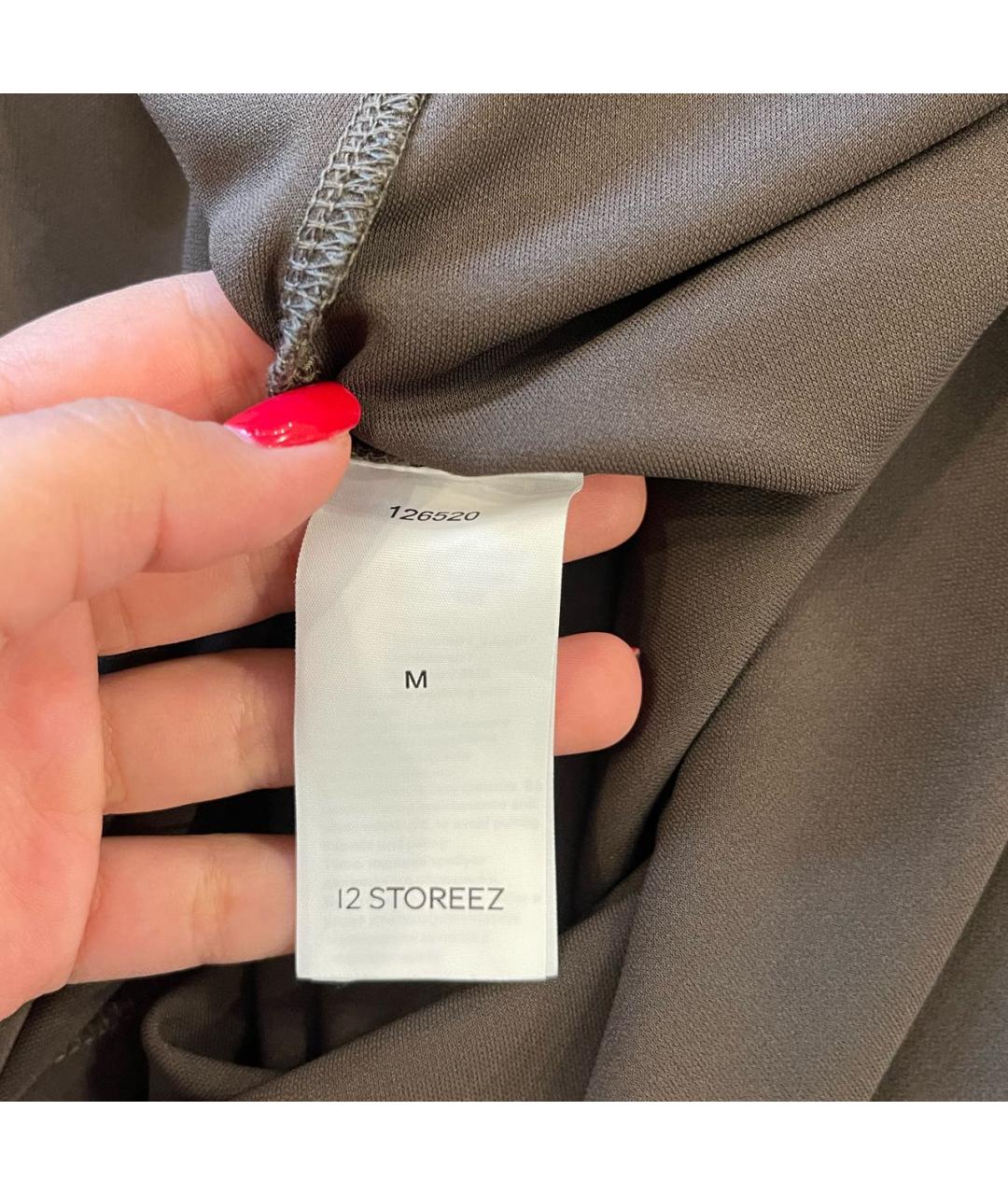 12 STOREEZ Коричневое вискозное вечернее платье, фото 3