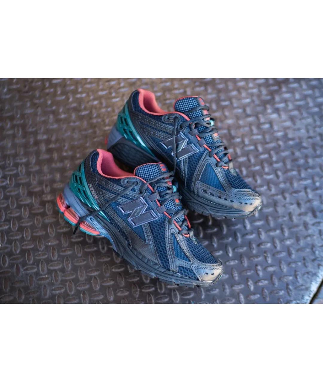 NEW BALANCE Темно-синие текстильные кроссовки, фото 4