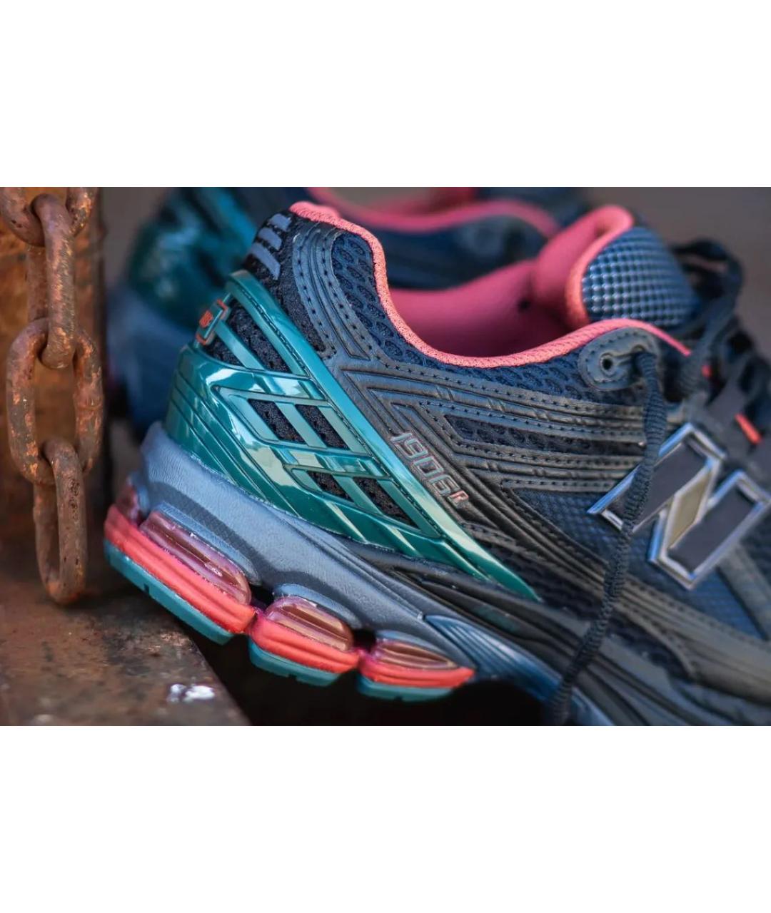 NEW BALANCE Темно-синие текстильные кроссовки, фото 6