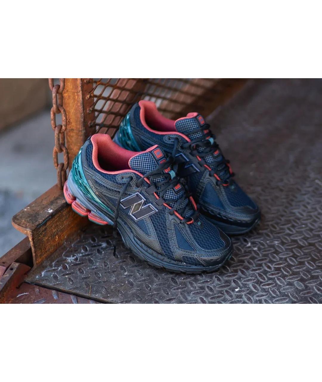 NEW BALANCE Темно-синие текстильные кроссовки, фото 2