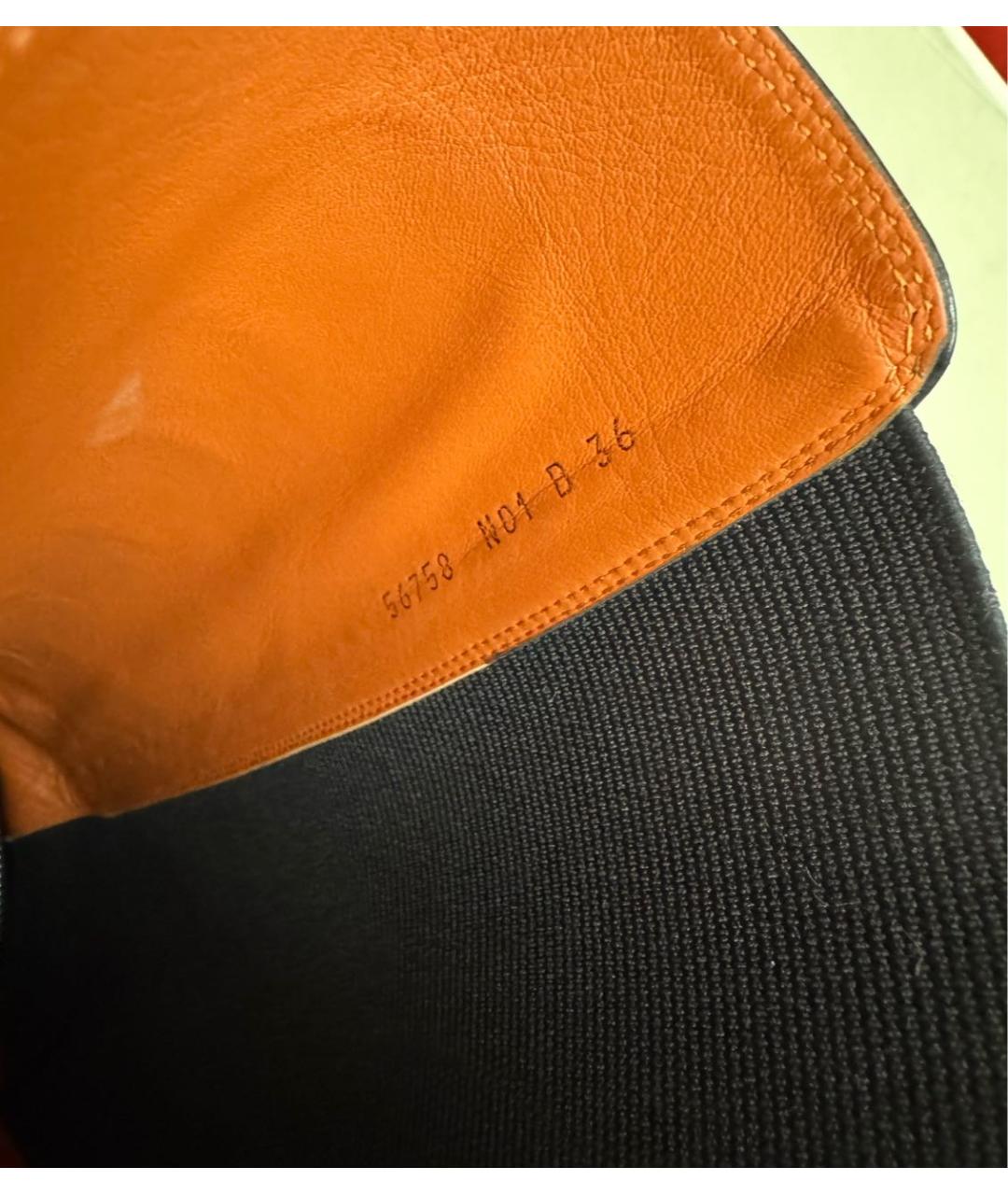 SANTONI Черные кожаные сапоги, фото 6