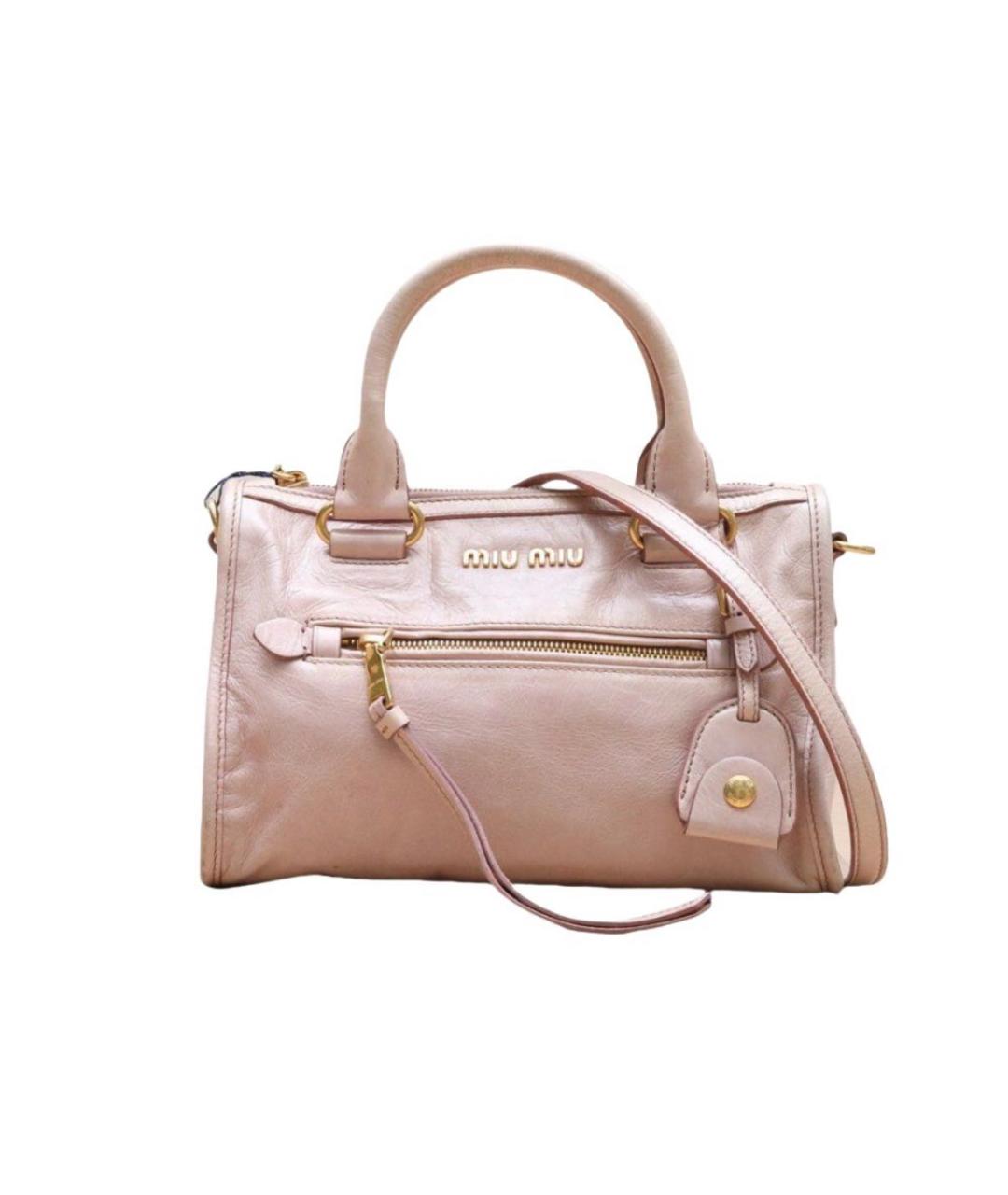 MIU MIU Розовая сумка с короткими ручками, фото 1