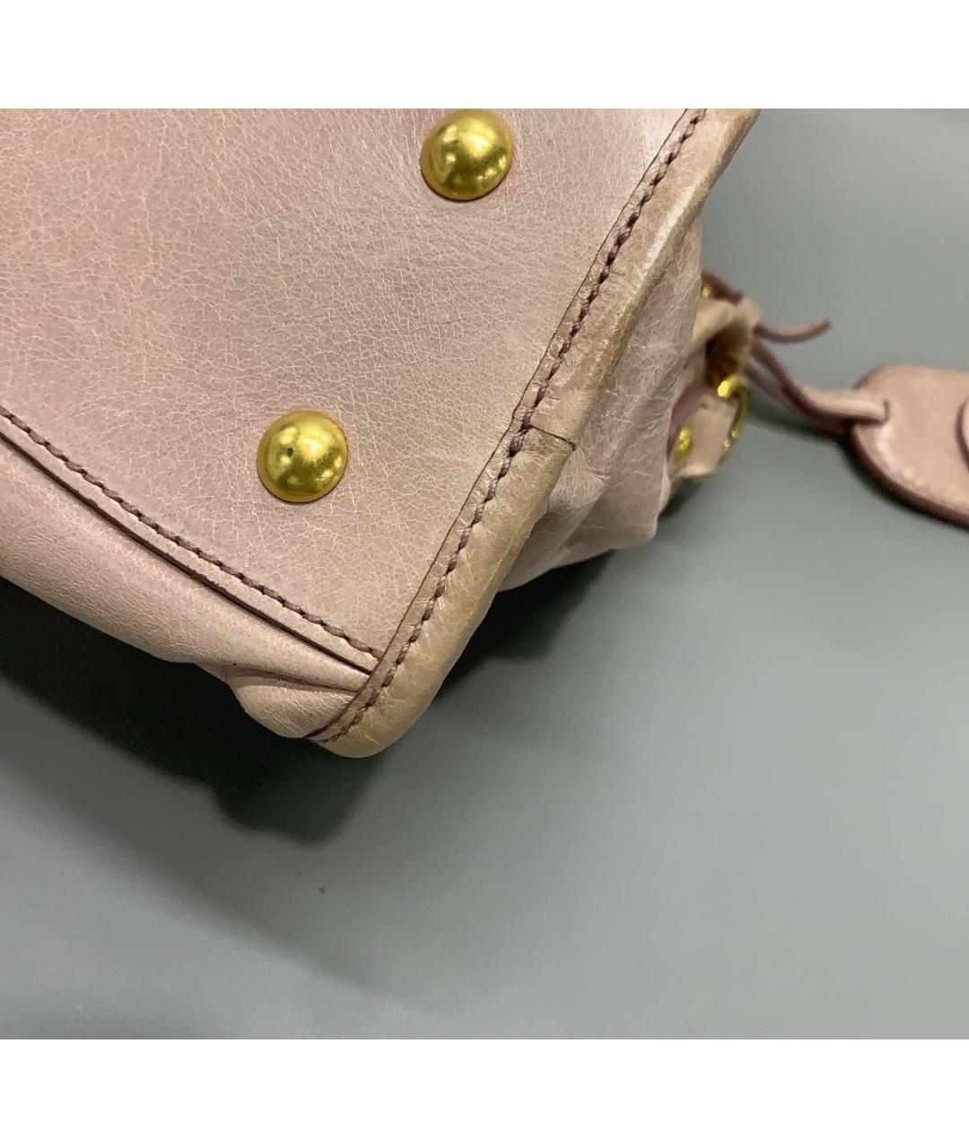 MIU MIU Розовая сумка с короткими ручками, фото 7