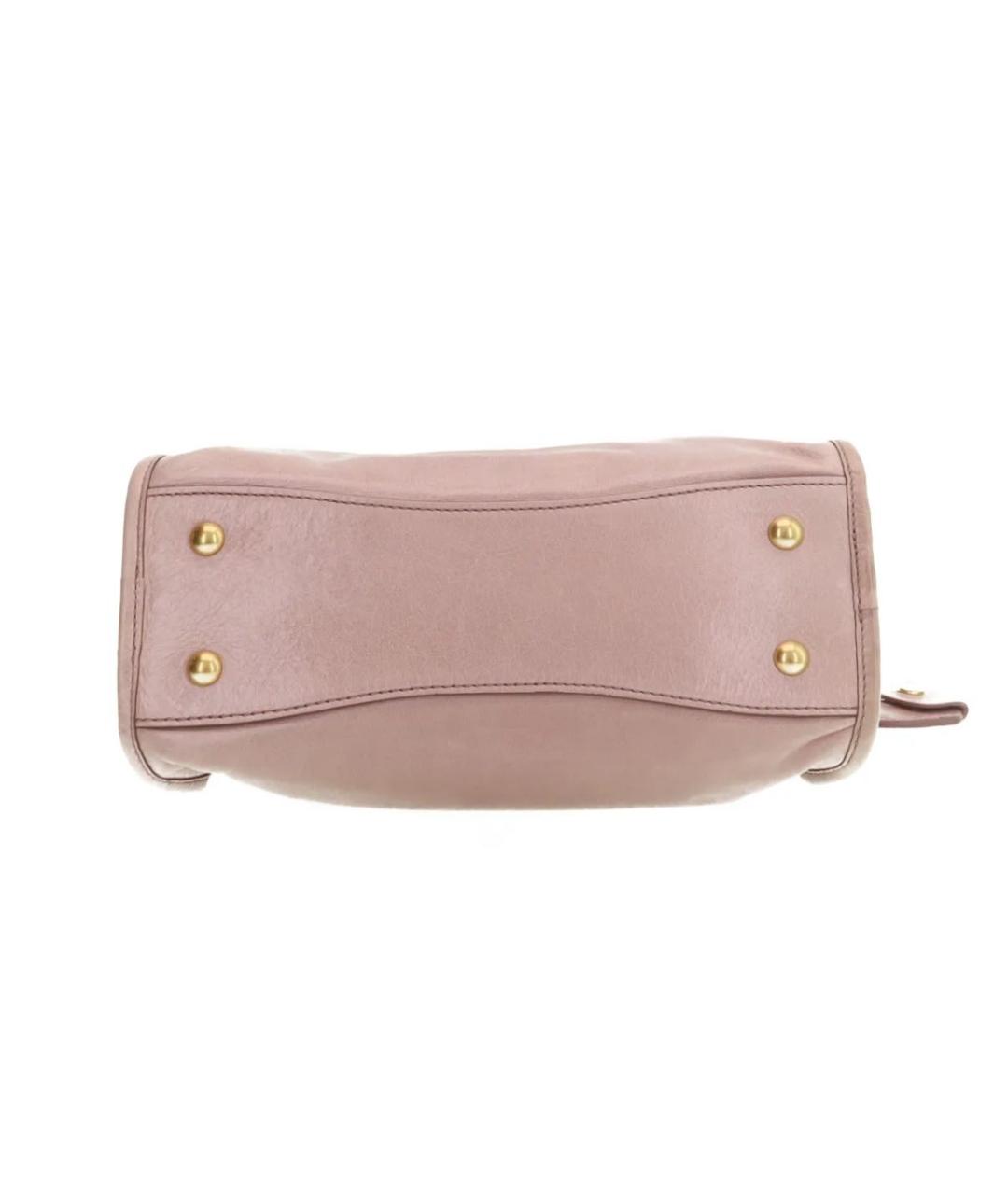 MIU MIU Розовая сумка с короткими ручками, фото 5