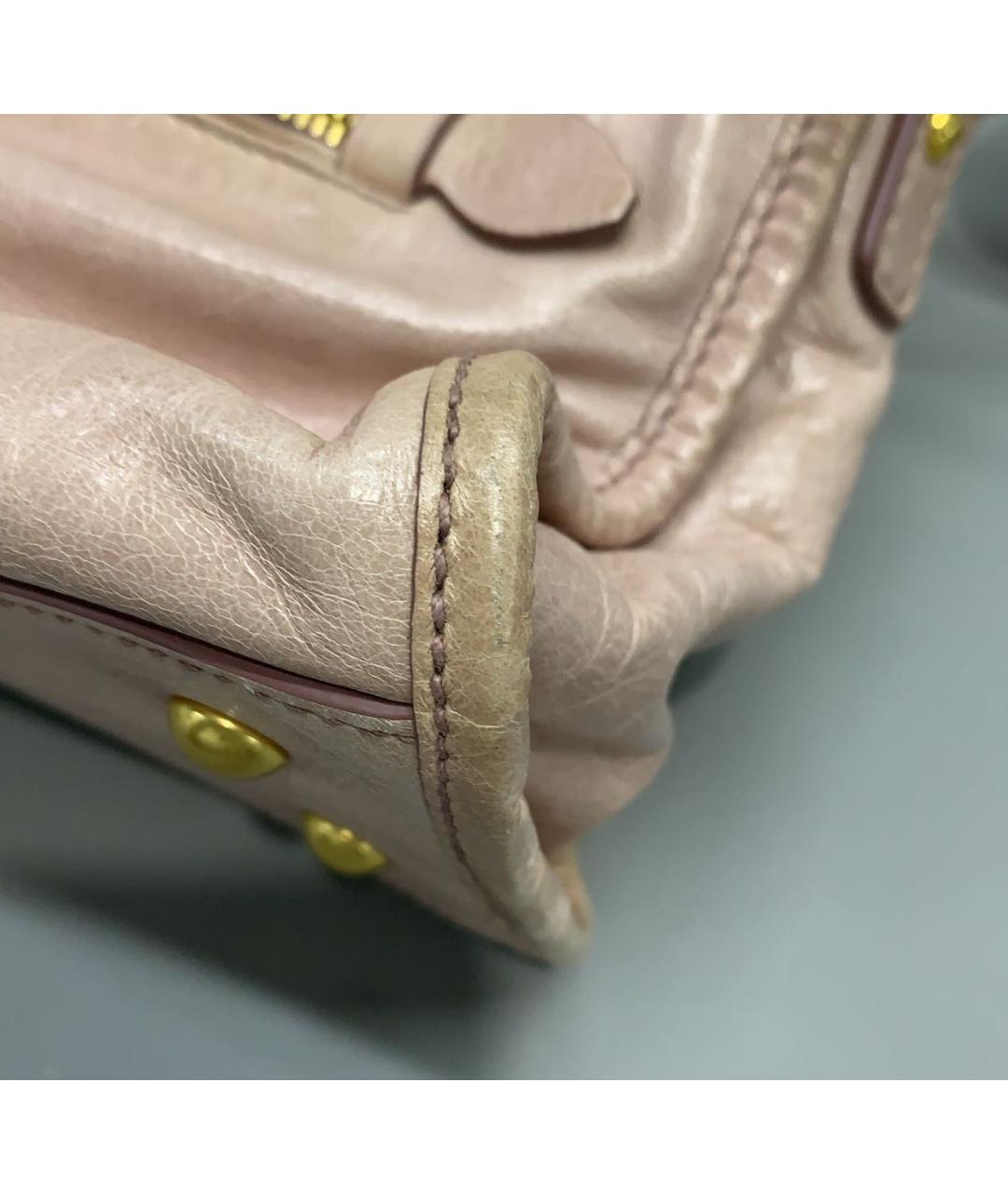 MIU MIU Розовая сумка с короткими ручками, фото 8