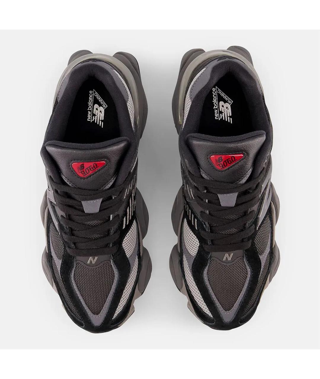 NEW BALANCE Антрацитовые замшевые низкие кроссовки / кеды, фото 4