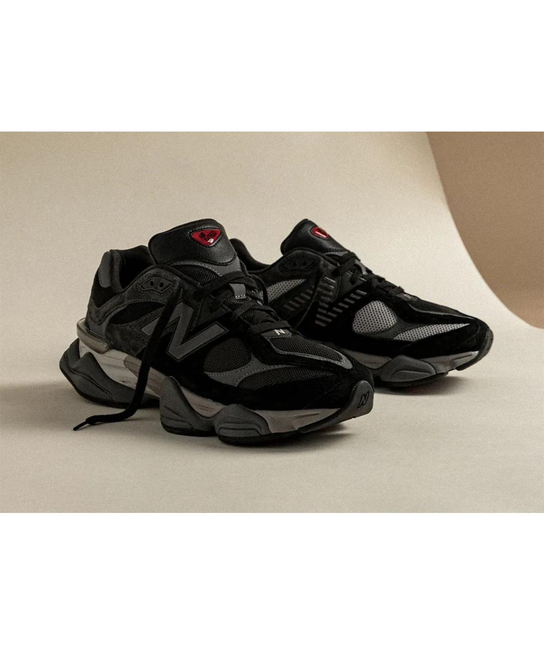 NEW BALANCE Антрацитовые замшевые низкие кроссовки / кеды, фото 7