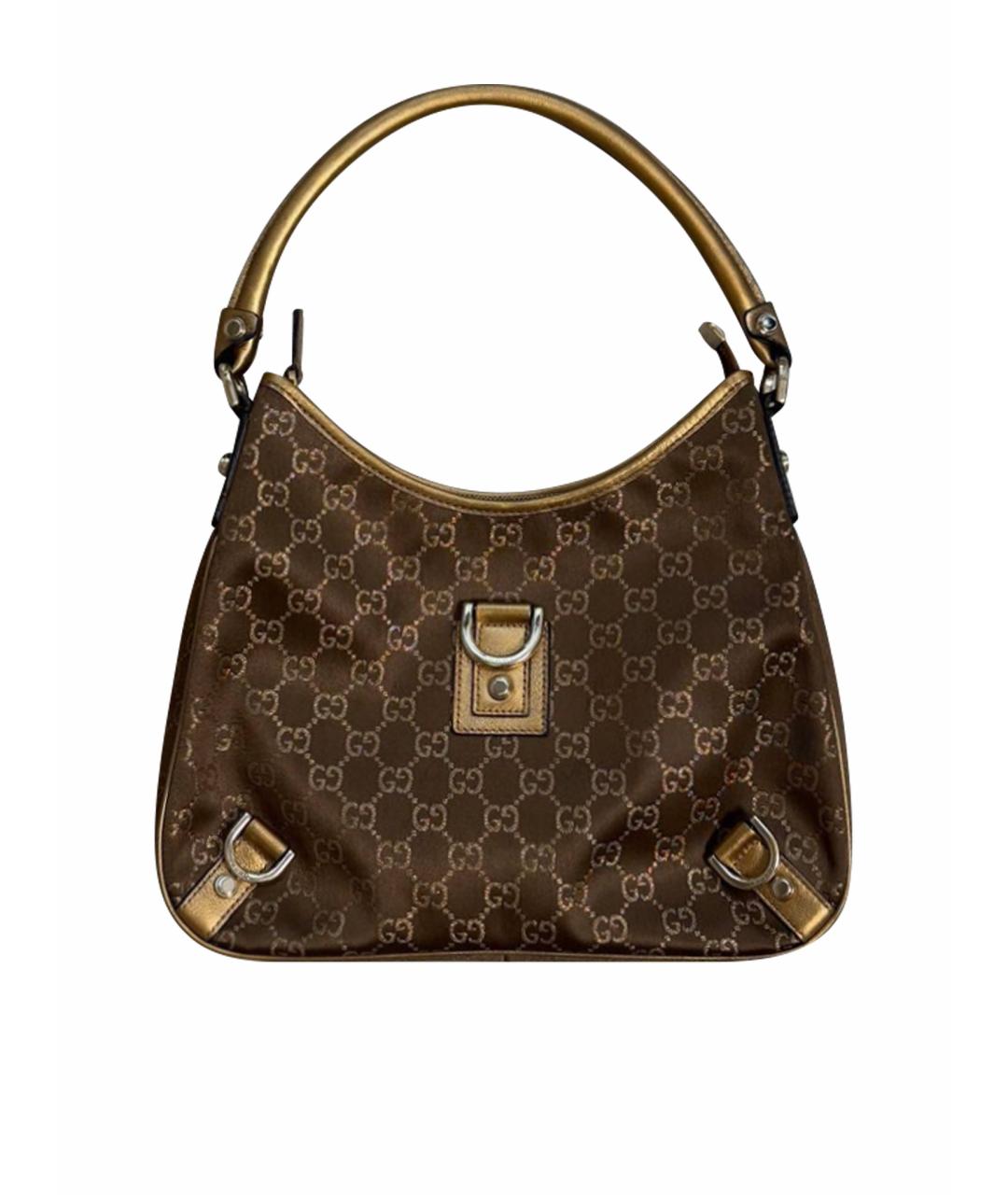 GUCCI Коричневая кожаная сумка тоут, фото 1