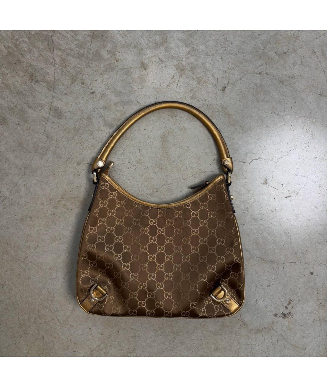 GUCCI Коричневая кожаная сумка тоут, фото 2