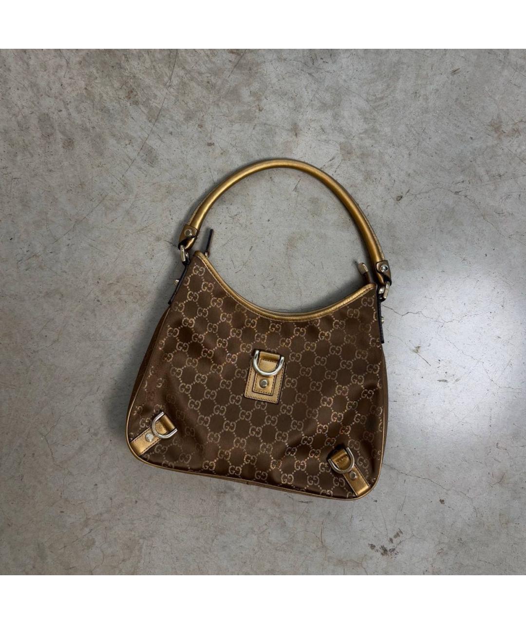 GUCCI Коричневая кожаная сумка тоут, фото 8