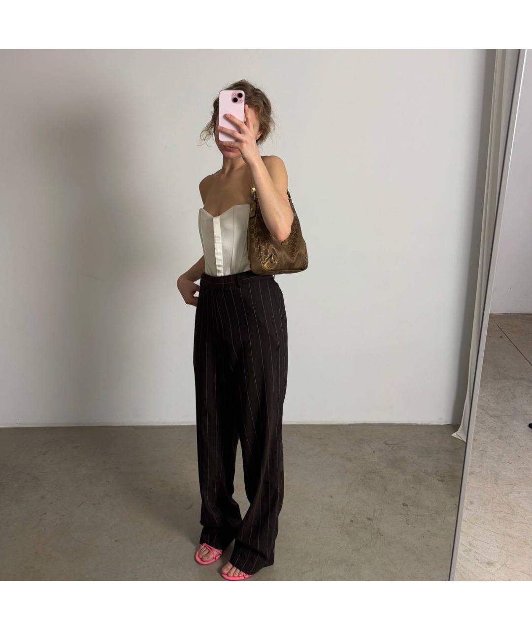 GUCCI Коричневая кожаная сумка тоут, фото 4