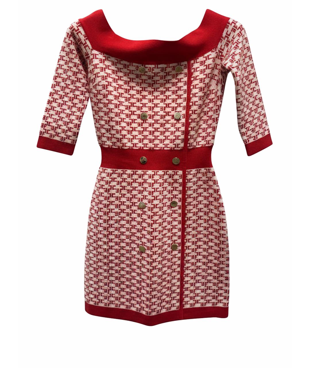 ELISABETTA FRANCHI Красное повседневное платье, фото 1