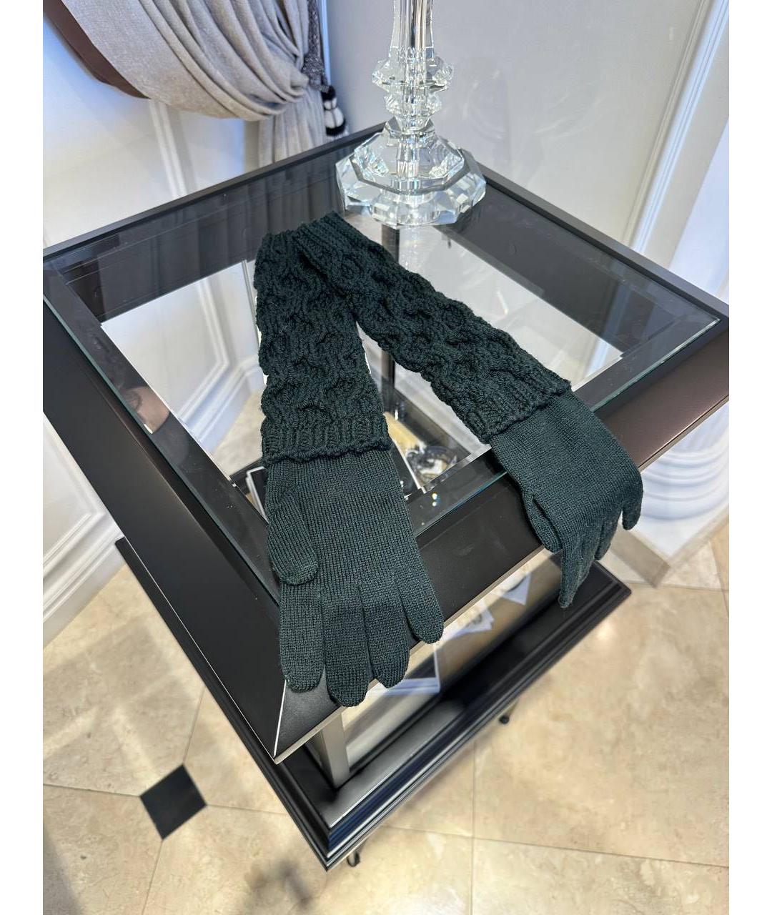 MONCLER Зеленые перчатки, фото 4