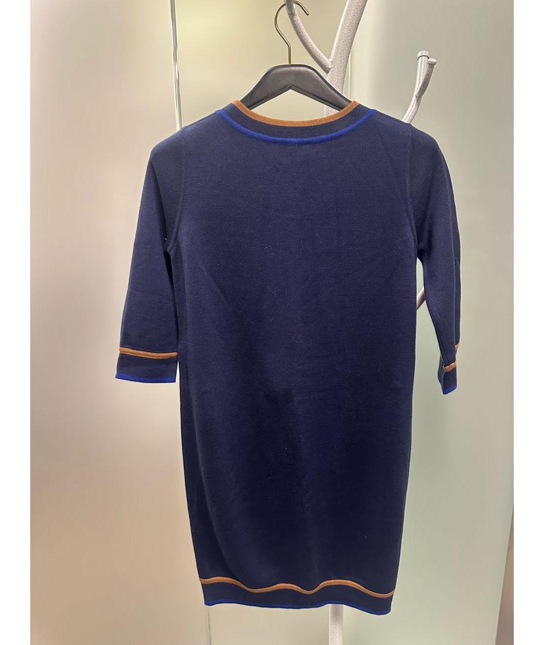 LORO PIANA Синее повседневное платье, фото 2