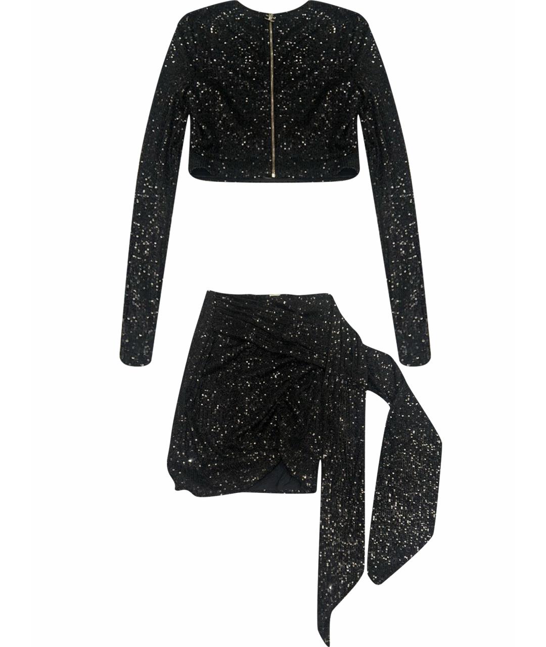 ELISABETTA FRANCHI Черный костюм с юбками, фото 1