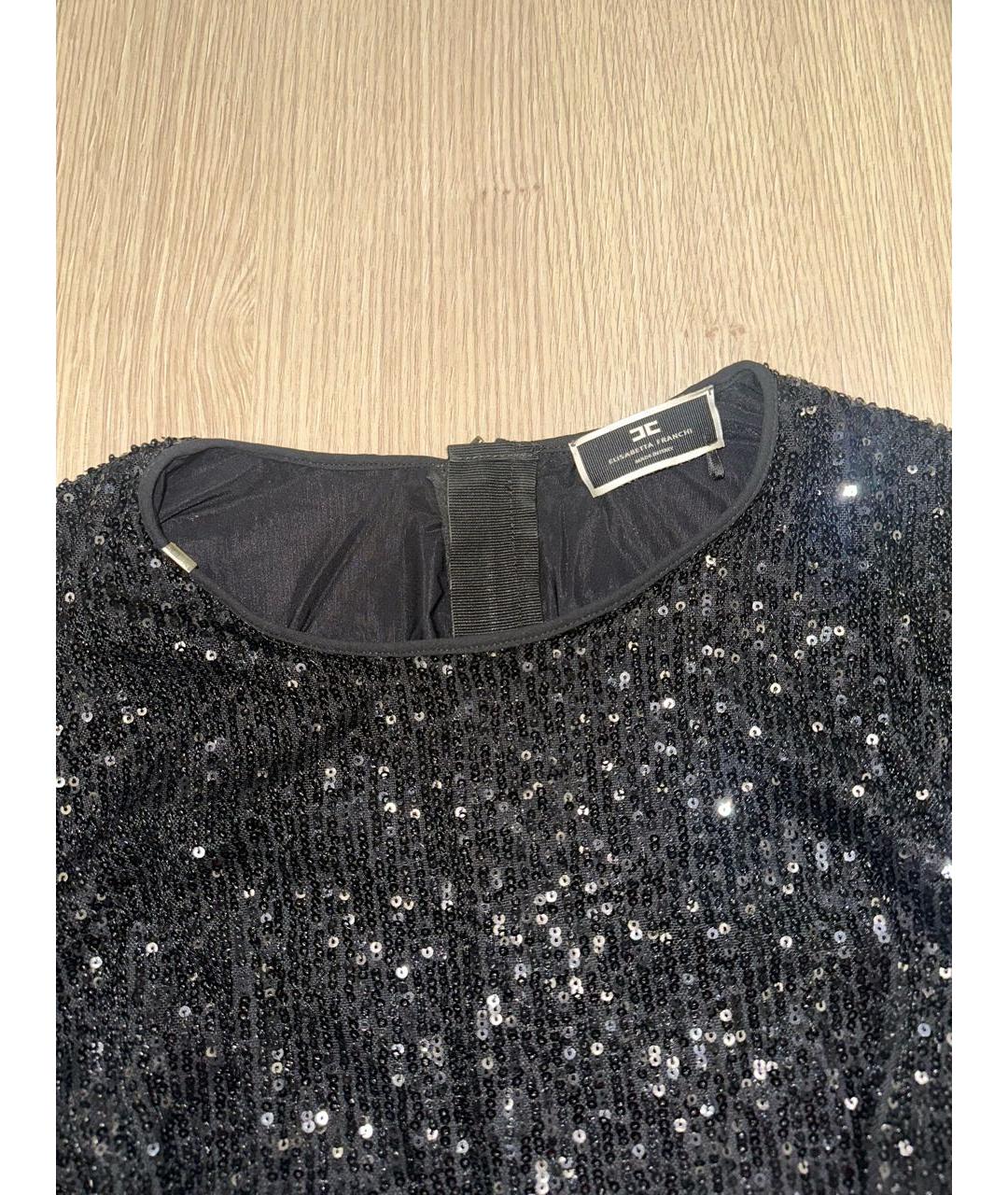 ELISABETTA FRANCHI Черный костюм с юбками, фото 5