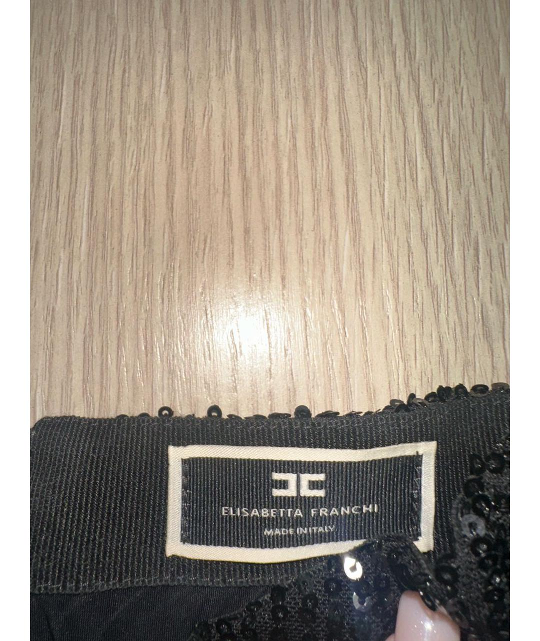 ELISABETTA FRANCHI Черный костюм с юбками, фото 7