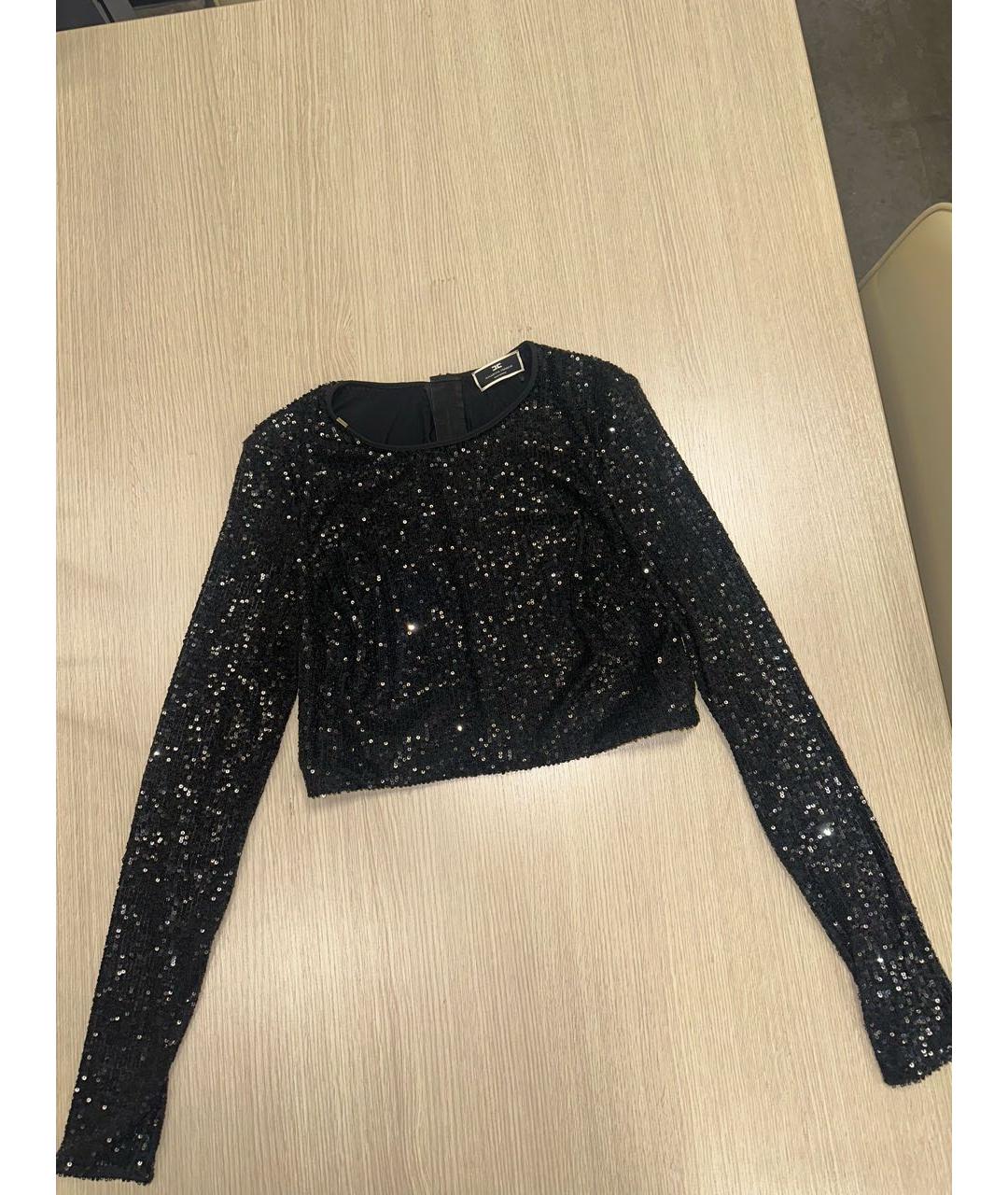 ELISABETTA FRANCHI Черный костюм с юбками, фото 4