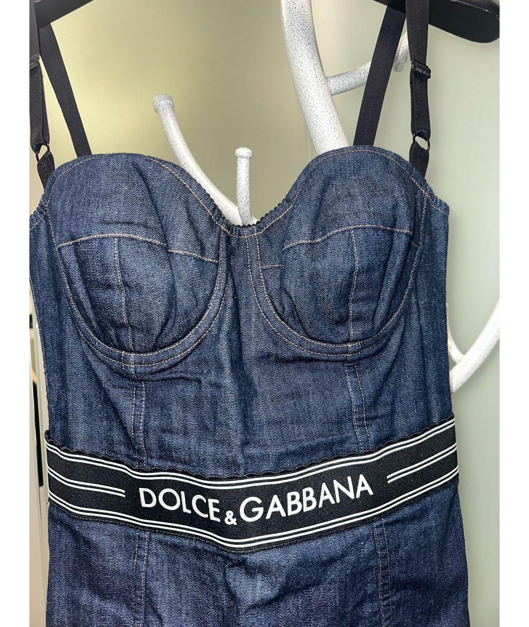 DOLCE&GABBANA Синий сарафан, фото 3