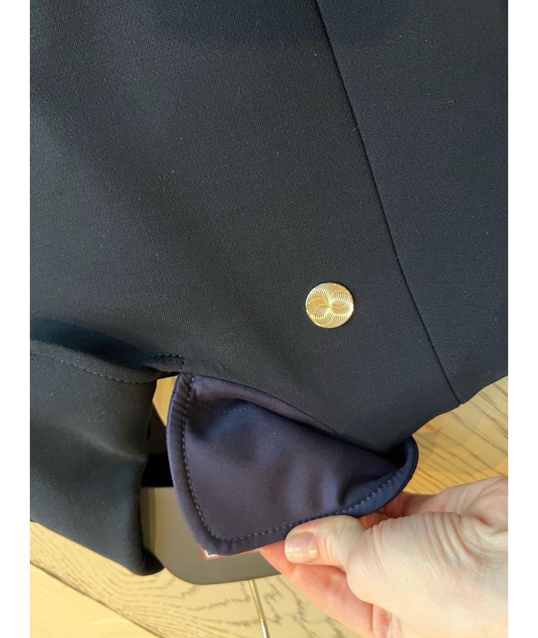 HERMES Черный шерстяной жакет/пиджак, фото 5
