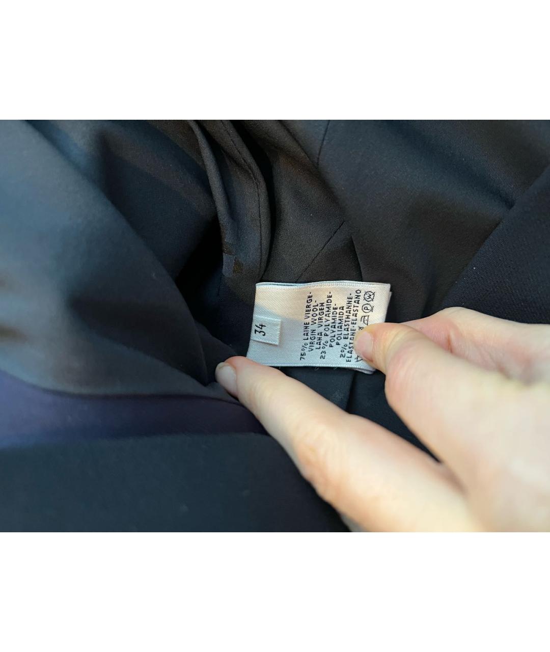 HERMES Черный шерстяной жакет/пиджак, фото 6