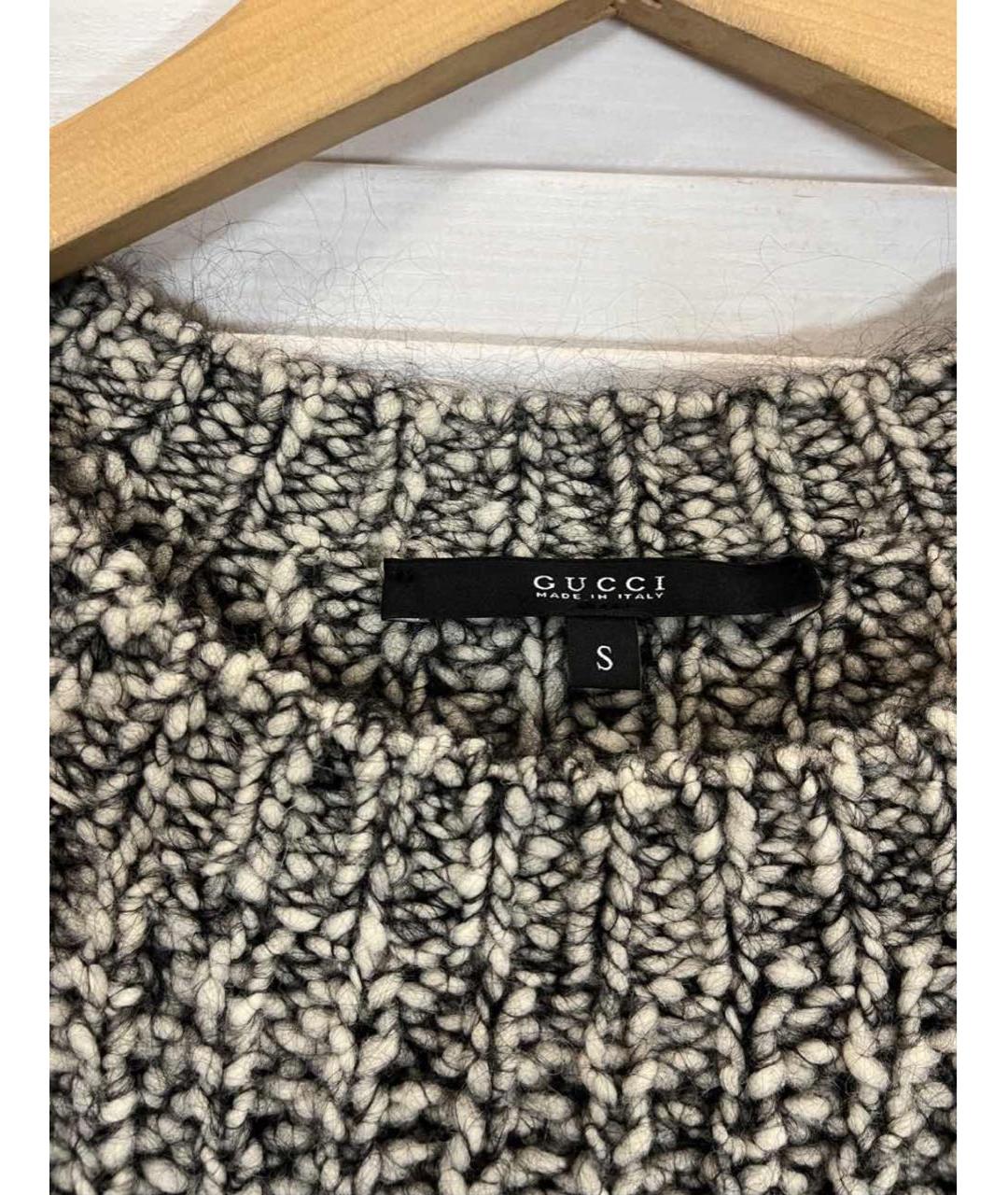 GUCCI Черный шерстяной джемпер / свитер, фото 4