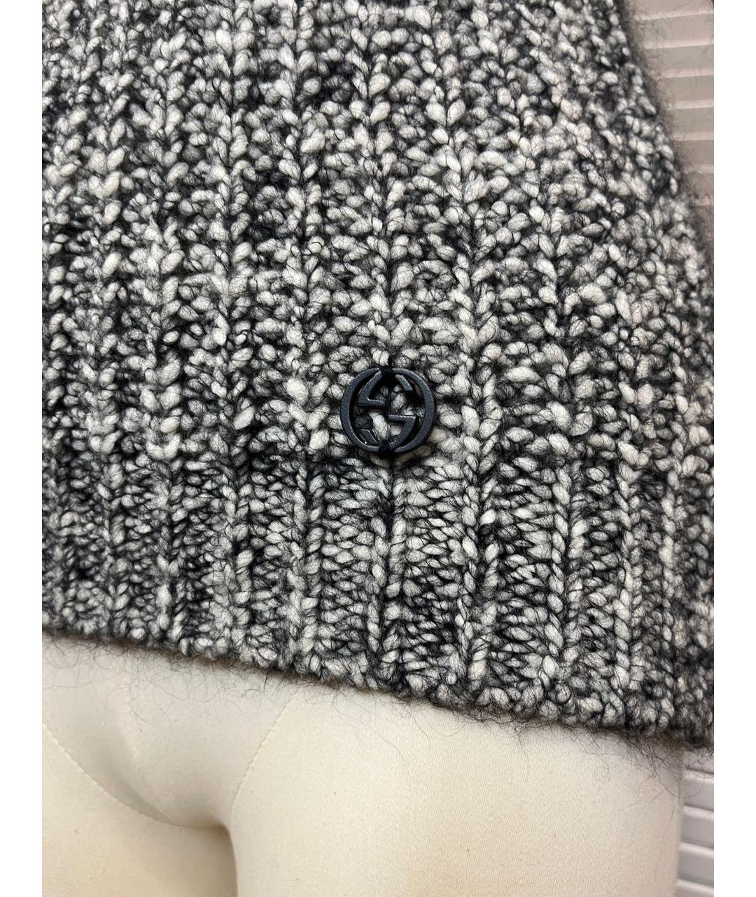 GUCCI Черный шерстяной джемпер / свитер, фото 6