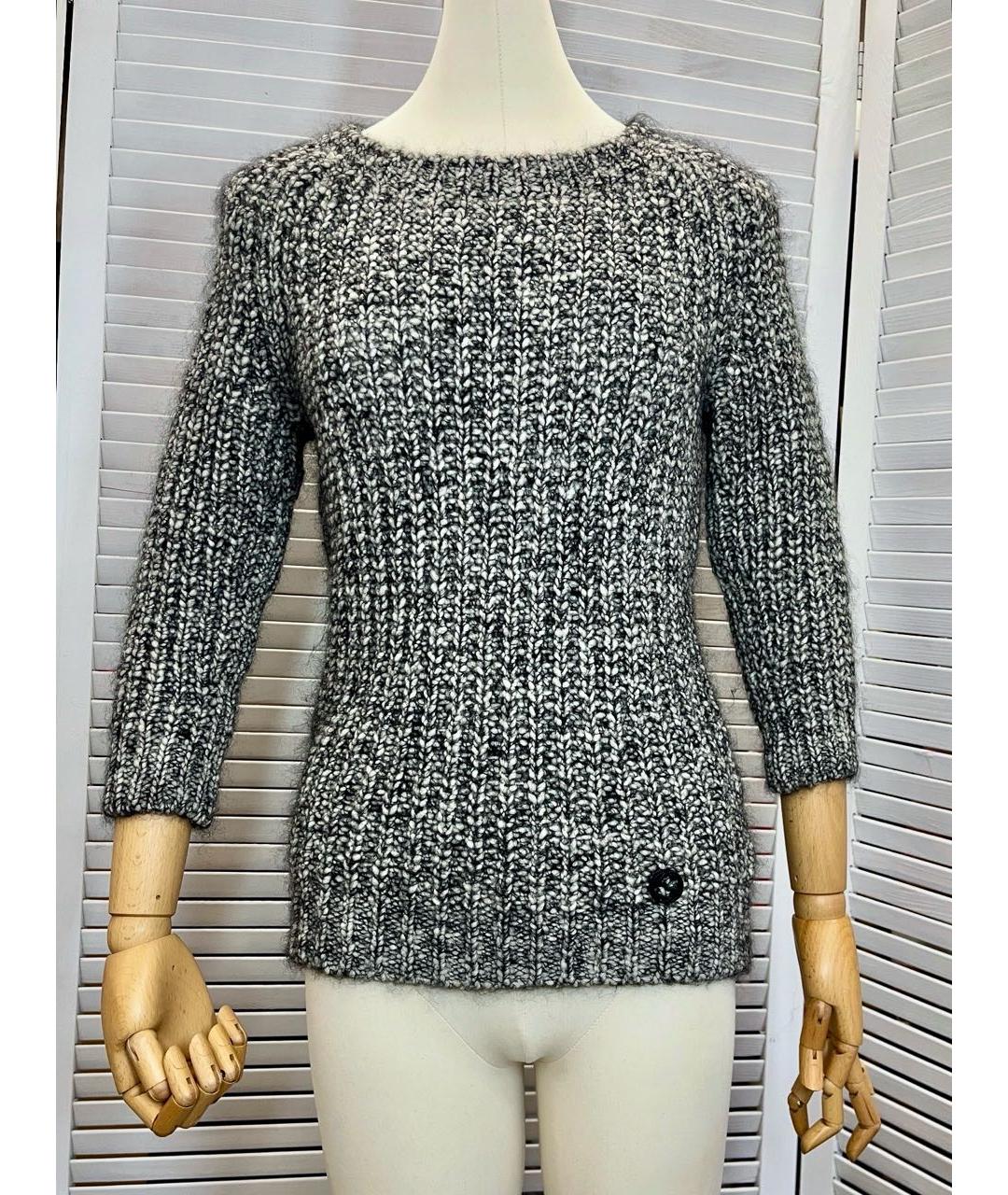 GUCCI Черный шерстяной джемпер / свитер, фото 9