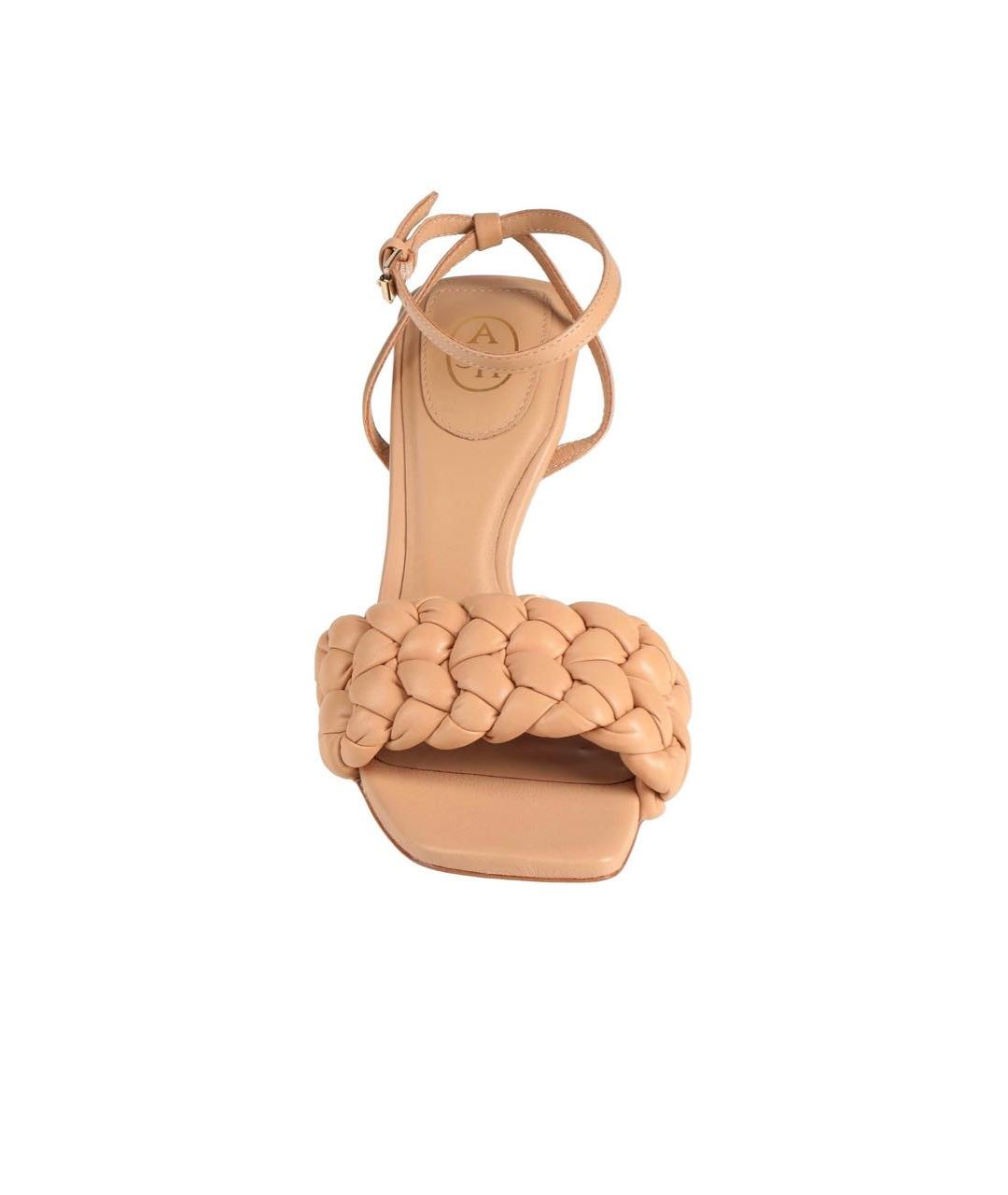 ASH Бежевые босоножки из искусственной кожи, фото 2