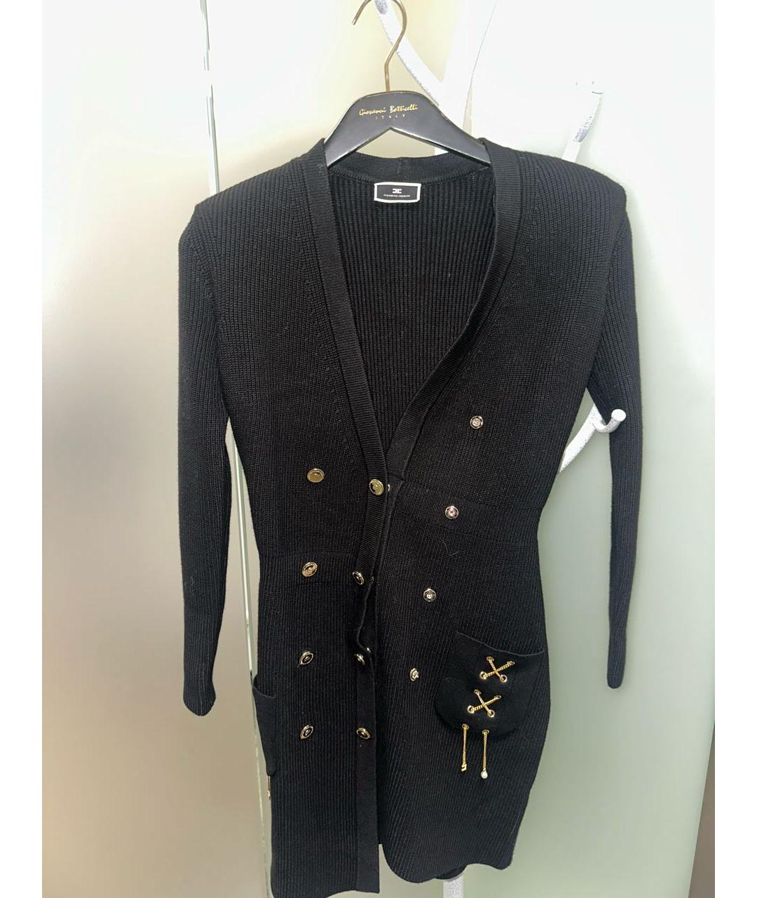 ELISABETTA FRANCHI Черное вечернее платье, фото 2