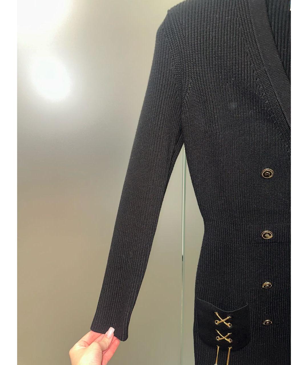 ELISABETTA FRANCHI Черное вечернее платье, фото 4