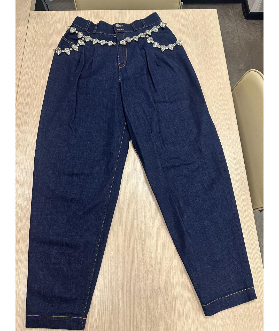 DOLCE&GABBANA Синий деним костюм с брюками, фото 2