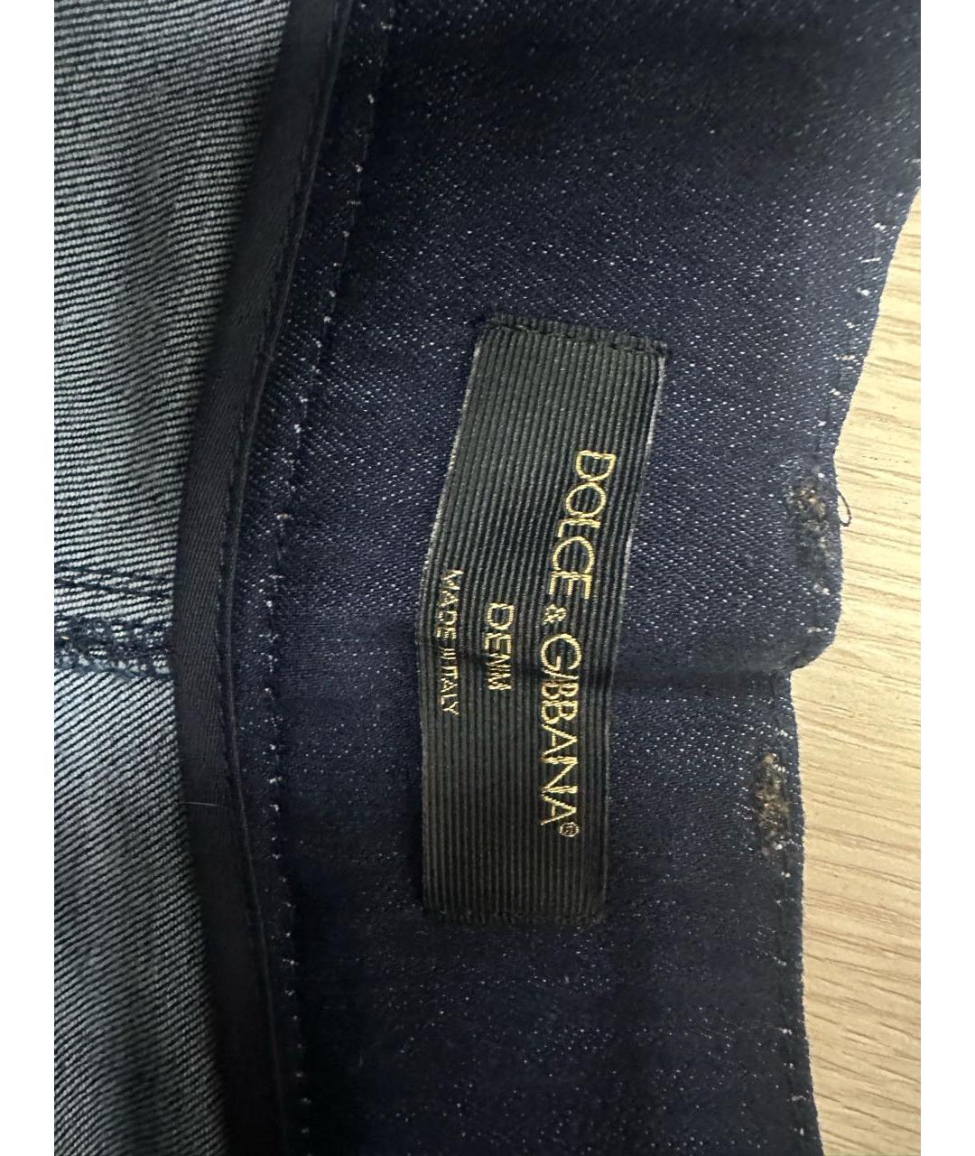 DOLCE&GABBANA Синий деним костюм с брюками, фото 4