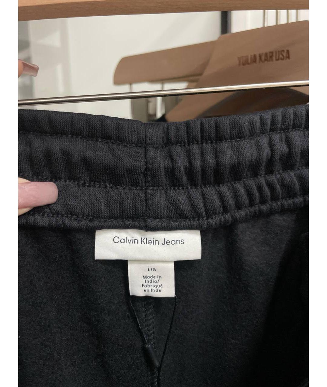 CALVIN KLEIN Черный хлопковый спортивные костюмы, фото 3