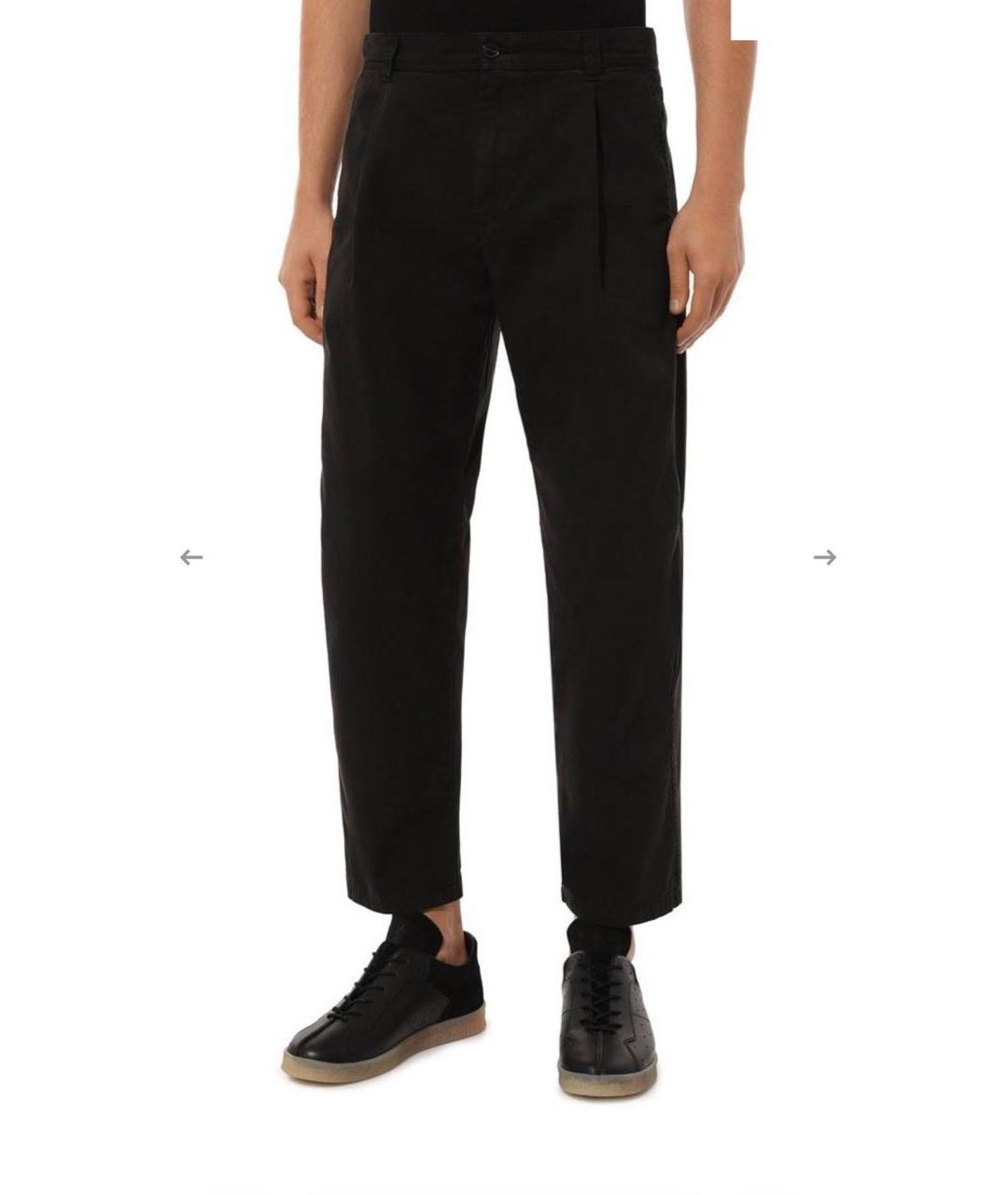 DIESEL Черные хлопковые прямые джинсы, фото 2