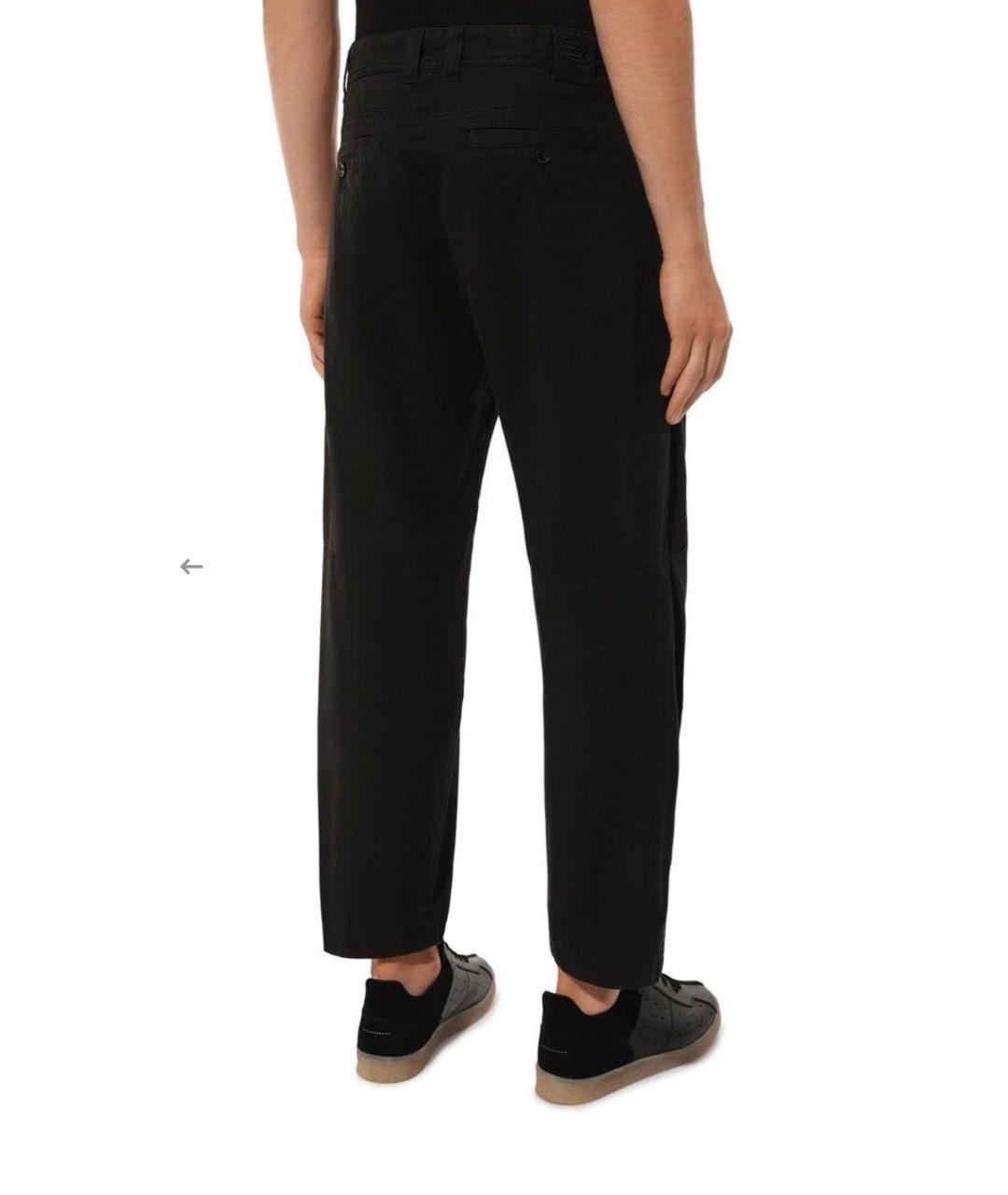 DIESEL Черные хлопковые прямые джинсы, фото 3