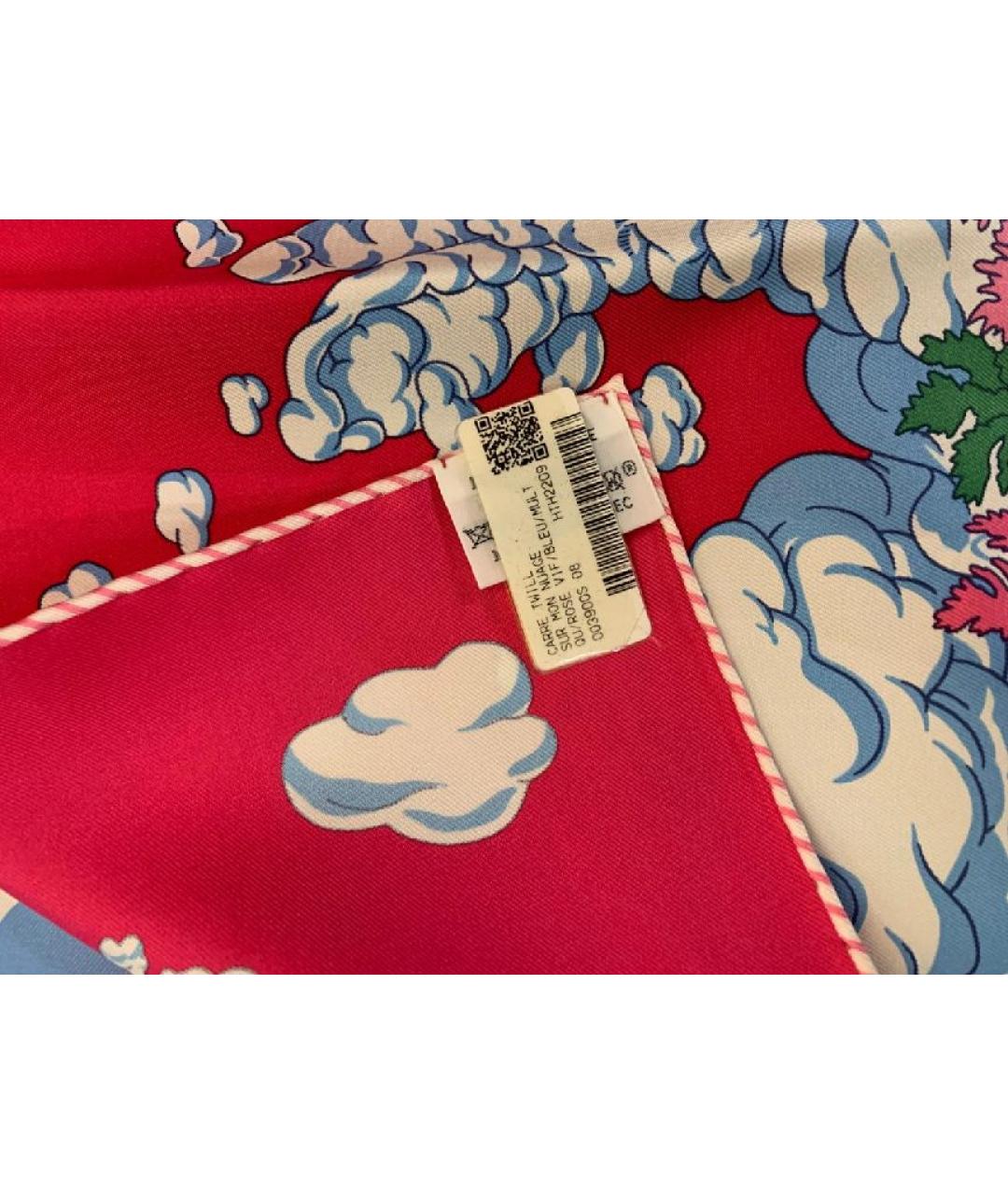 HERMES Мульти шелковый платок, фото 7