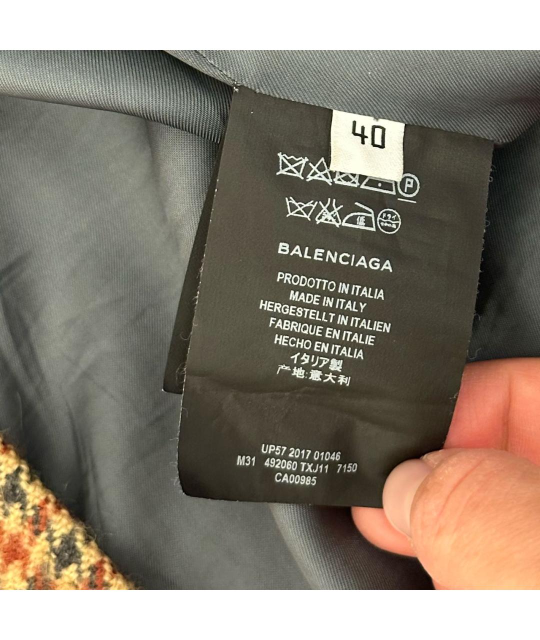 BALENCIAGA Шерстяное пальто, фото 4