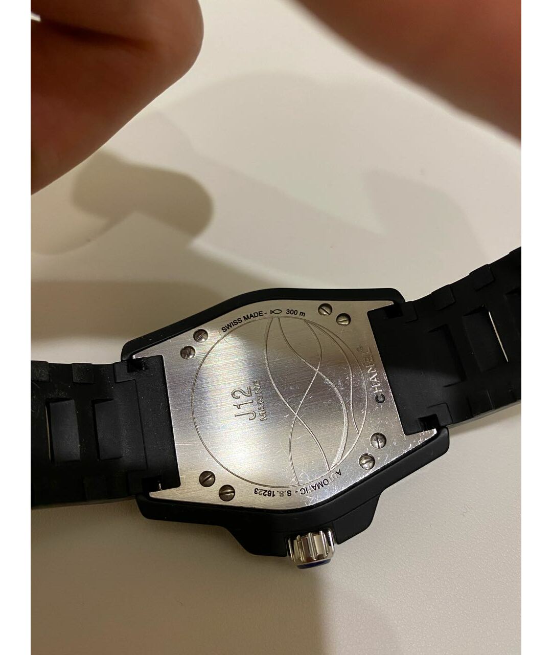 CHANEL PRE-OWNED Черные керамические часы, фото 2