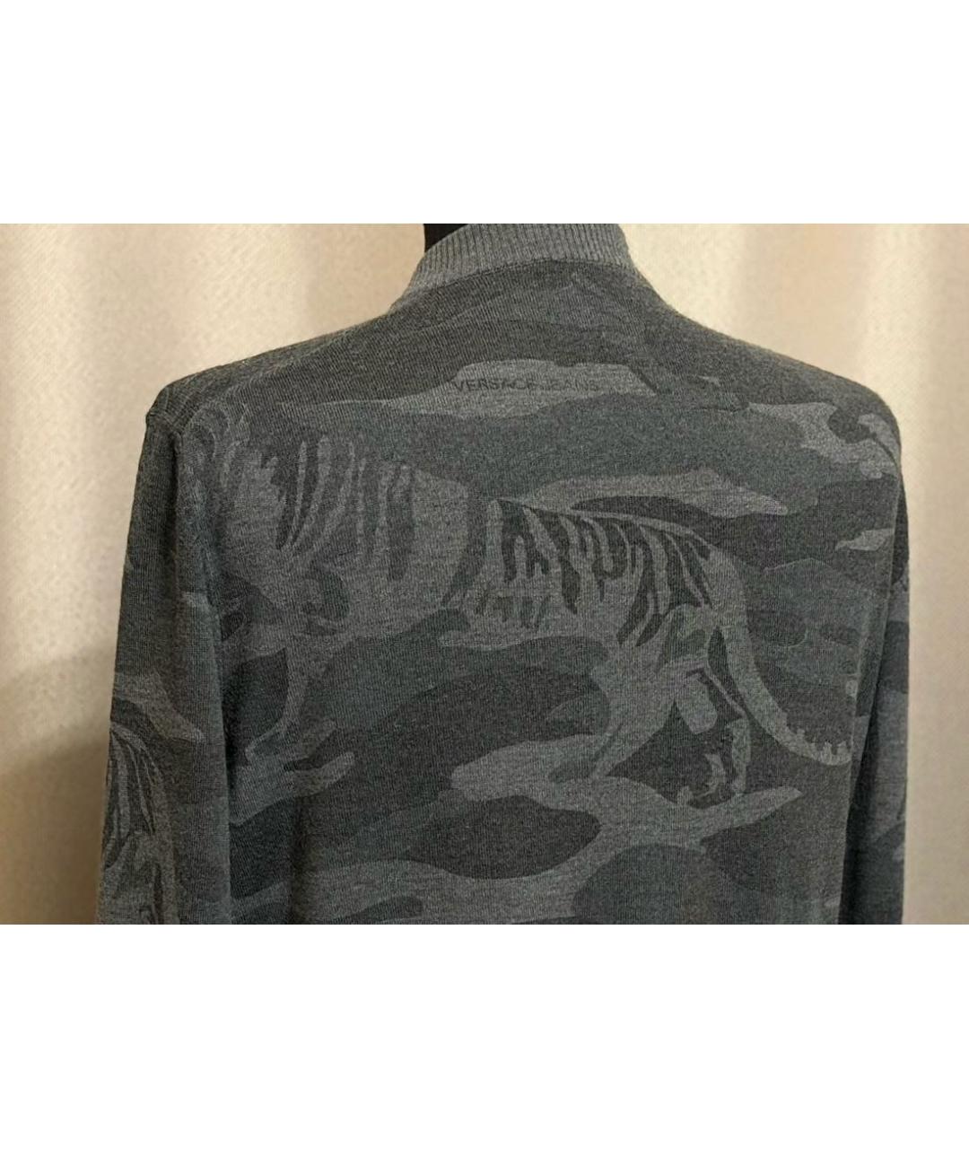 VERSACE Серый кардиган, фото 4