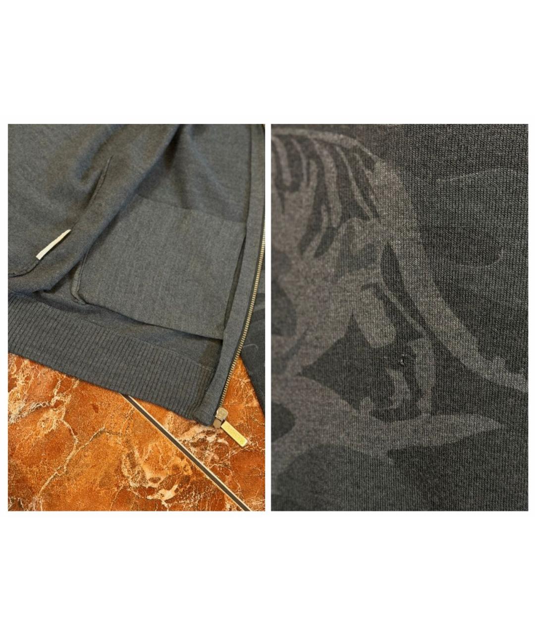 VERSACE Серый кардиган, фото 7