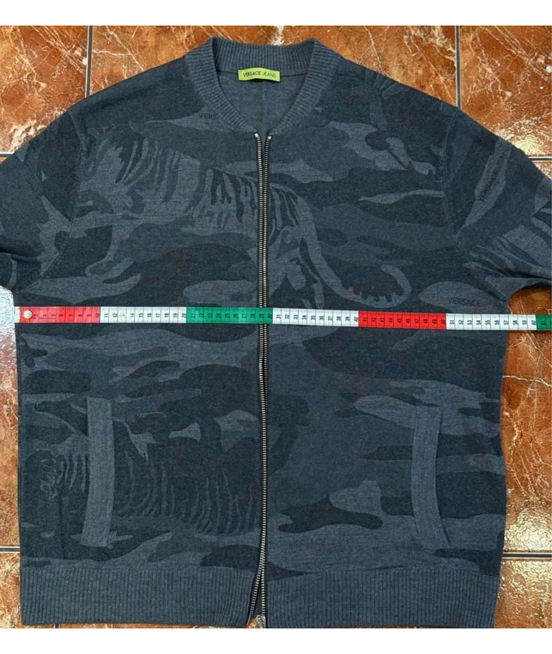 VERSACE Серый кардиган, фото 6